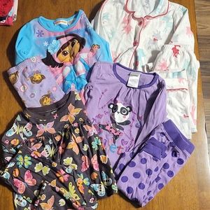 Girls 3t top and bottom pajama set bundle